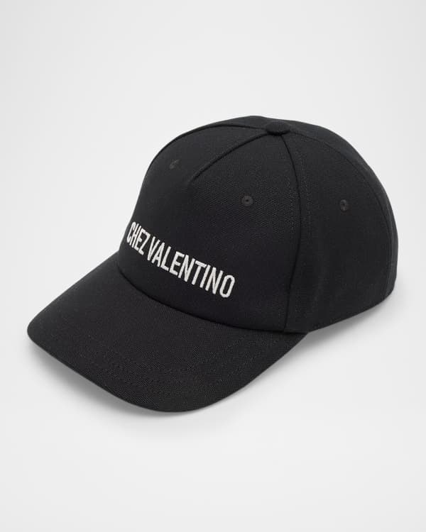 Valentino Garavani Men's VLTN Nylon Logo Bucket Hat | Neiman Marcus