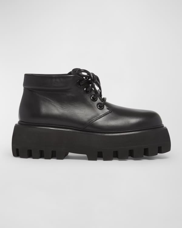 Alexander McQueen Men s Metal Toe Cap Leather Chelsea Boots Neiman Marcus