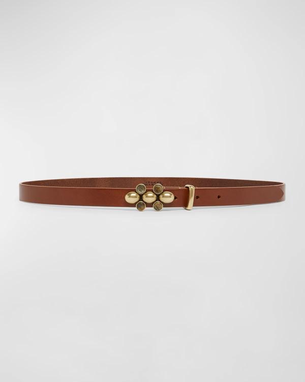 Isabel Marant Zalli Studded Leather Belt | Neiman Marcus display picture 1
