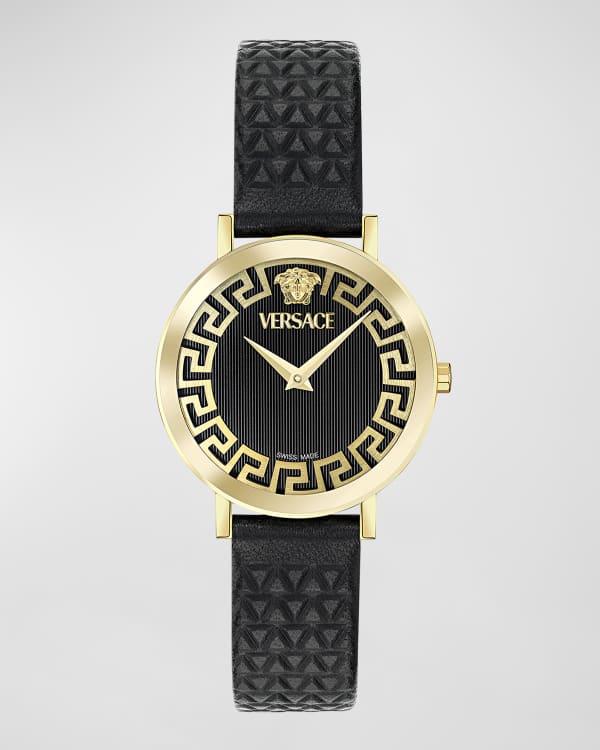 腕時計その他 Versace Medusa Chrono Leather Watch Versace Womens Watches | Direct Luxury