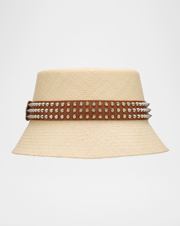 CASABLANCA Men's Zig Zag Crochet Bucket Hat | Neiman Marcus