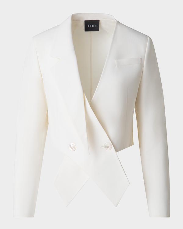 Akris Alice Double Layer Techno Grid Trench Jacket | Neiman Marcus