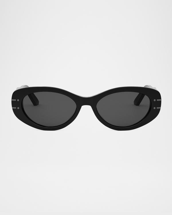 Saint Laurent 57mm Acetate Semi-Shield Sunglasses | Neiman Marcus
