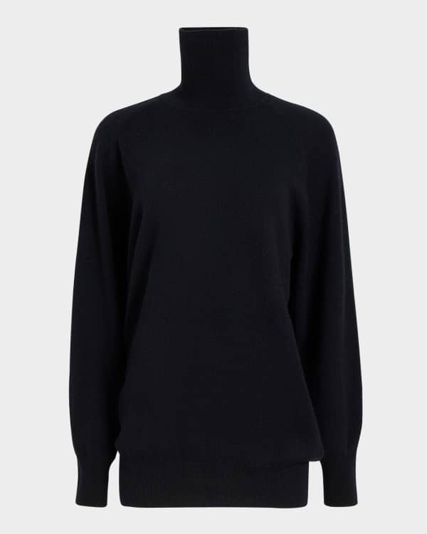 Khaite Molly Stand Collar Cashmere Sweater Neiman Marcus