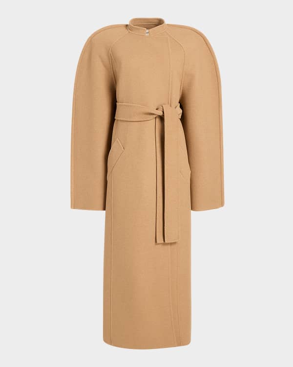 Max Mara Ada Belted Wool Coat Neiman Marcus