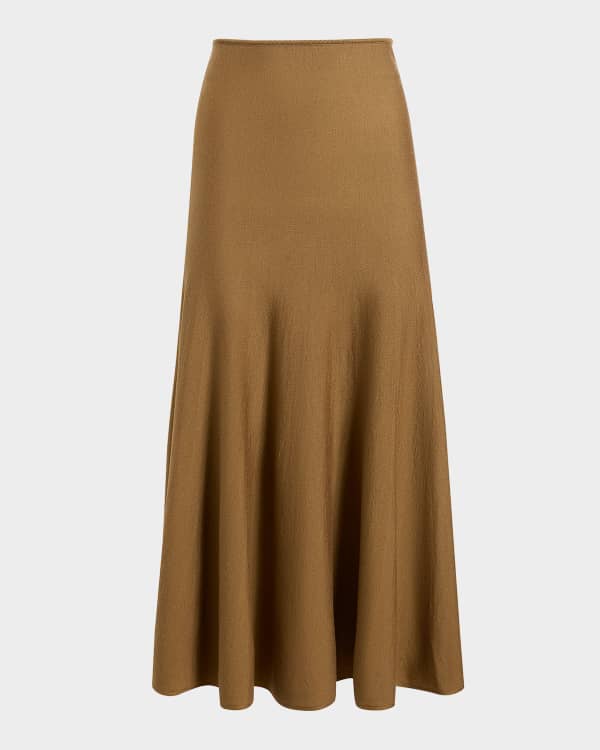 Akris punto Tiered Taffeta Maxi Skirt Neiman Marcus