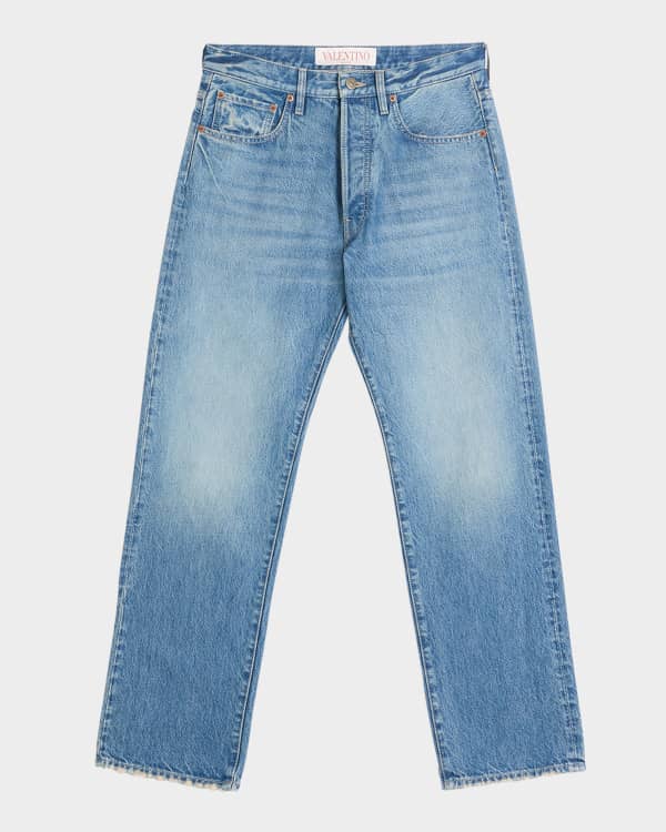 Loewe Men's Anagram Straight-Leg Denim Jeans | Neiman Marcus Loewe Men's Anagram Straight-Leg Denim Jeans | Neiman Marcus