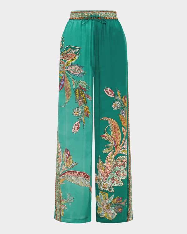 Elie Tahari The Annalise High Rise Cascade Garden Pants Neiman Marcus