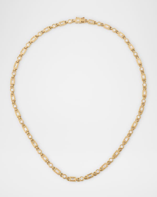 リアル Mizuki 14K Diamond One with Necklace Cross Gold Yellow アクセサリー