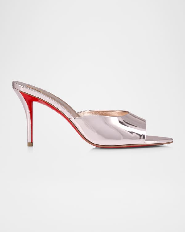 Just Nothing Clear Red Sole Slide Sandals