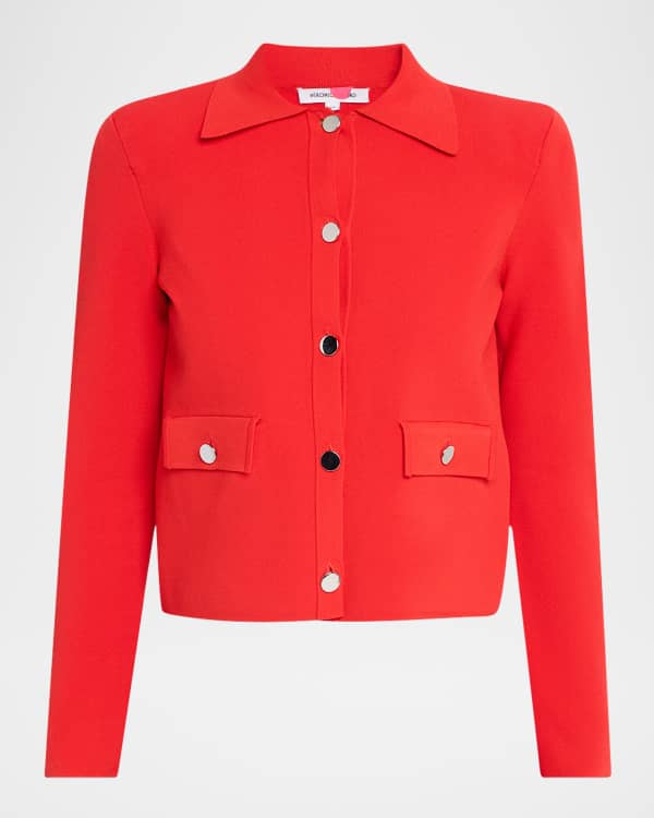 FRAME Button-Front Jacket | Neiman Marcus