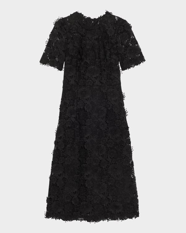 Isabel marant black lace flower dress top