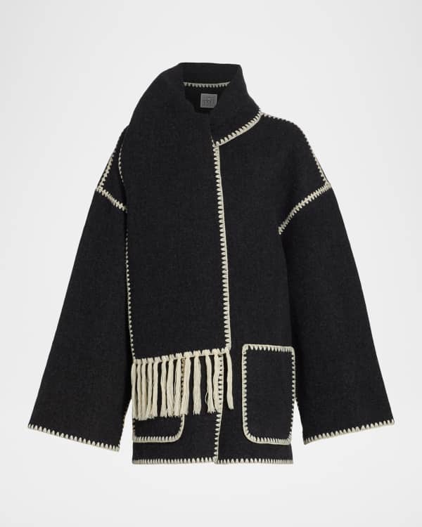Toteme Bell Sleeve Long Coat | Neiman Marcus