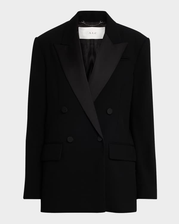 Tibi marvel plaid wrap jacket online