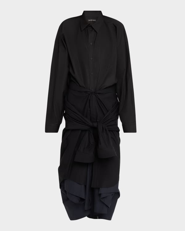 Balenciaga All Over BB Logo Oversized Dress | Neiman Marcus