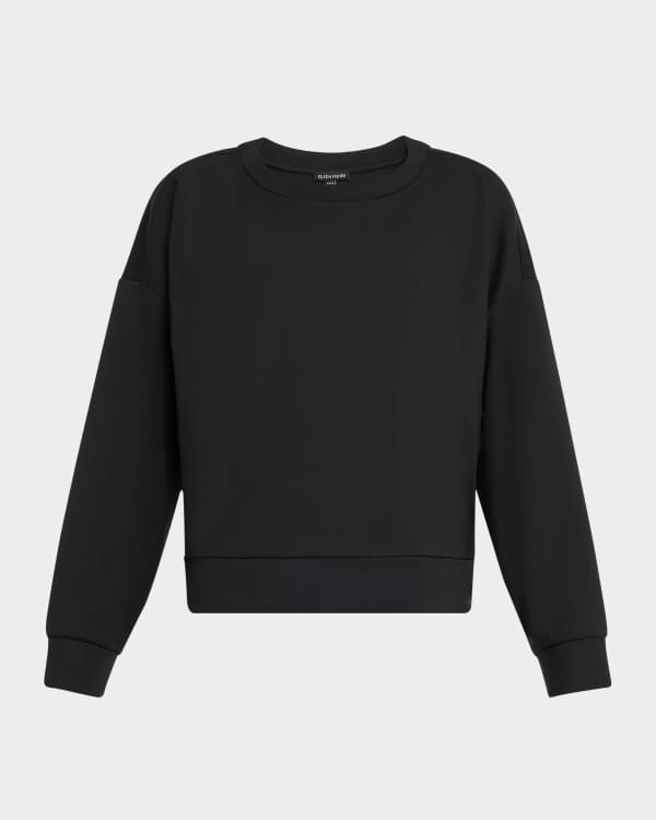 Eileen Fisher Organic Cotton French Terry Crop Hoodie Neiman Marcus