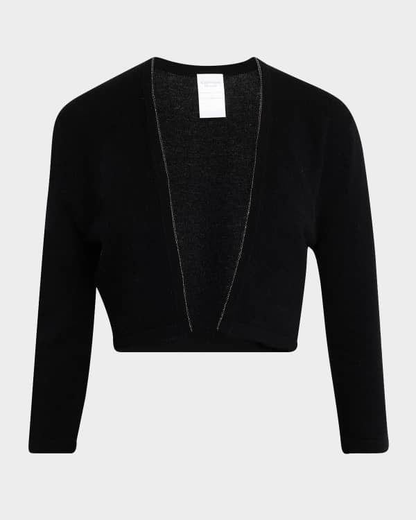 Black cashmere shrug 2025