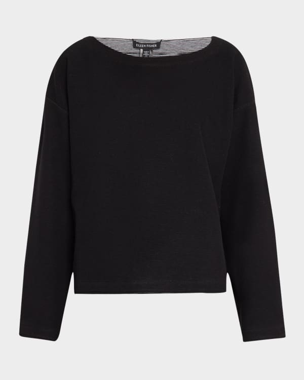 Women's Basic Short Sleeve Sweat Shirt - Loose Fit Drop Shoulder Tee With Pockets