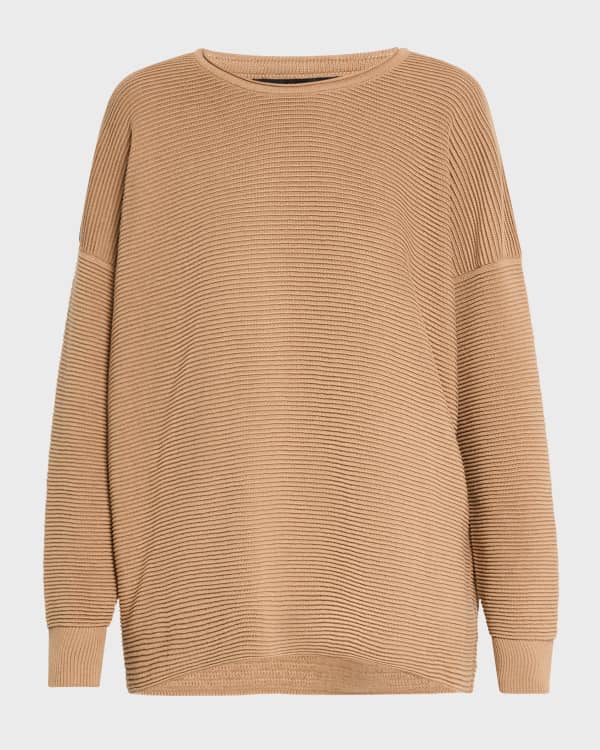 Misook Wavy Stripe Melange Knit Tunic | Neiman Marcus 