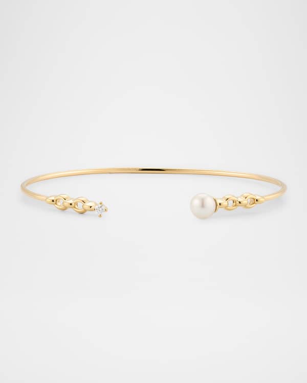 Mizuki 14k Gold Multi-Pearl Chain Bracelet | Neiman Marcus