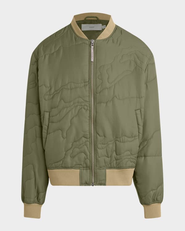 John varvatos star usa quilted bomber jacket top