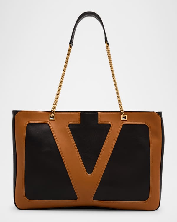 Valentino Garavani Men's East/West Leather Tote Bag | Neiman