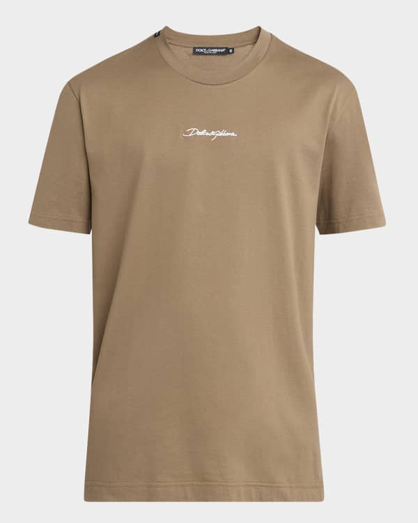 Dolce&Gabbana Men's DG Embroidered Cotton T-Shirt | Neiman
