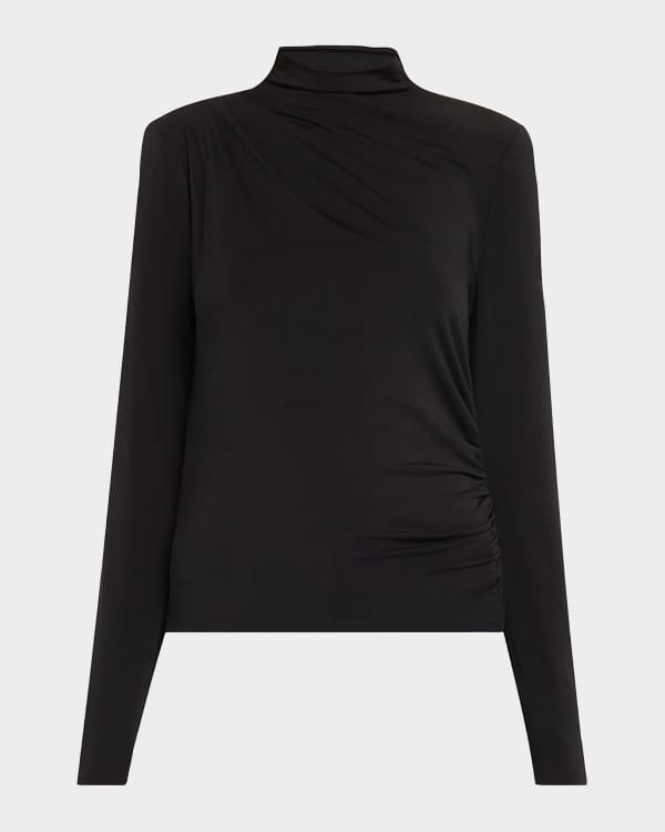 Milly Crystal-Embellished Cutout Knit Top | Neiman Marcus