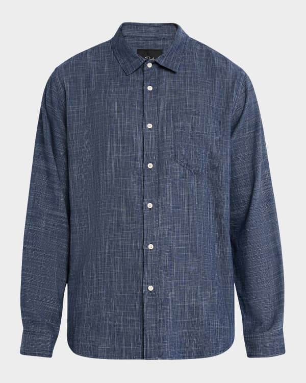 Sky Blue Stripe Contrasted Varsity Stripe Leopard Patchwork Button Down Shirt