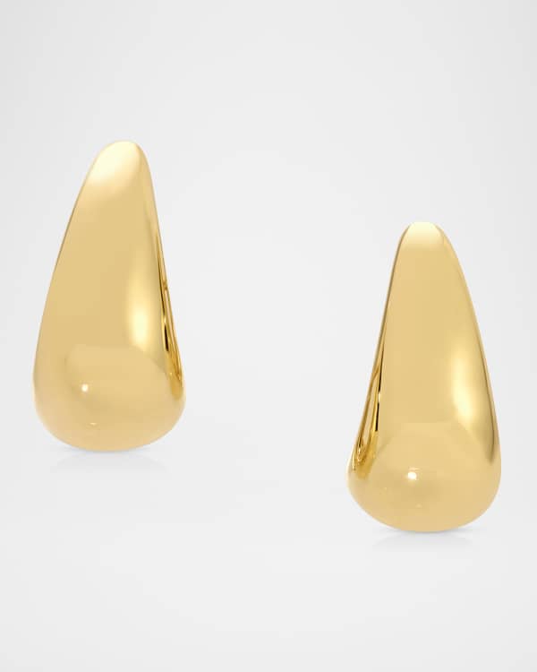 Jacquemus Les Boucles J Earrings, Light Gold | Neiman Marcus
