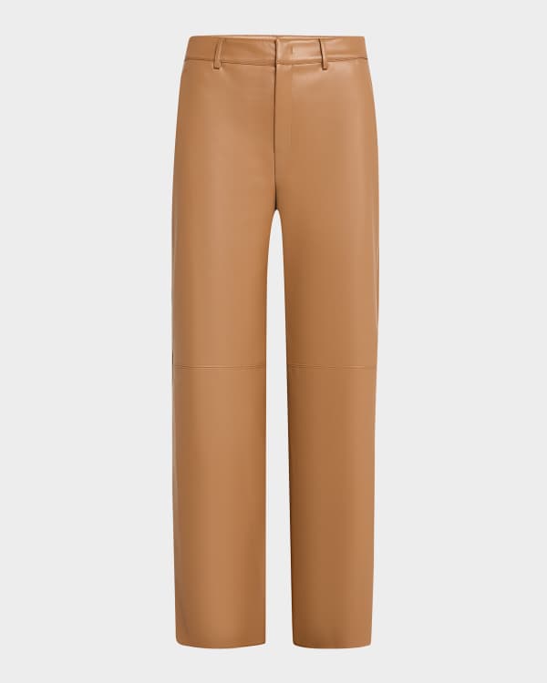 Co High-Rise Wide-Leg Leather Balloon Pants | Neiman Marcus