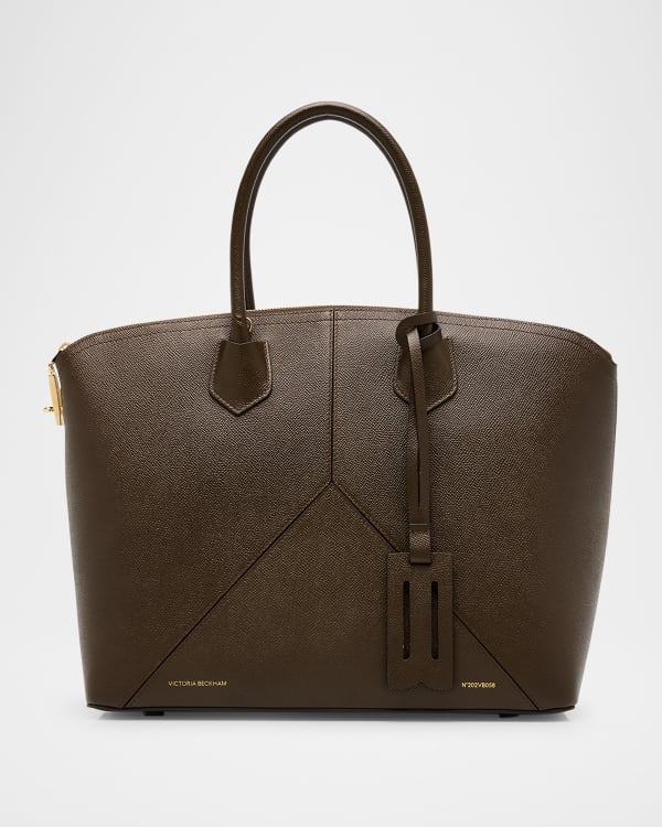 The Row Micro Flat Circle Suede Bucket Bag In Dark Purple