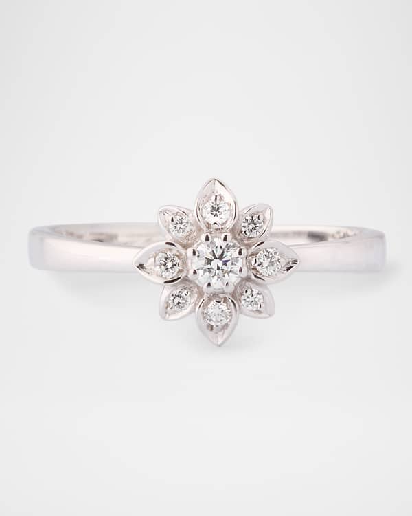 Gucci Sterling Silver GG Flower Ring | Neiman Marcus