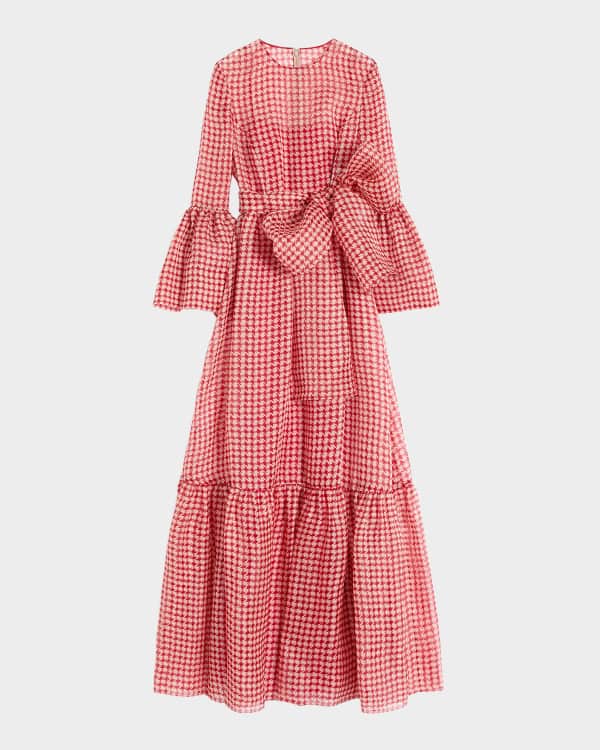 Valentino Garavani Sheer Tulle Lace Panel Halter Backless Gown | Neiman  Marcus