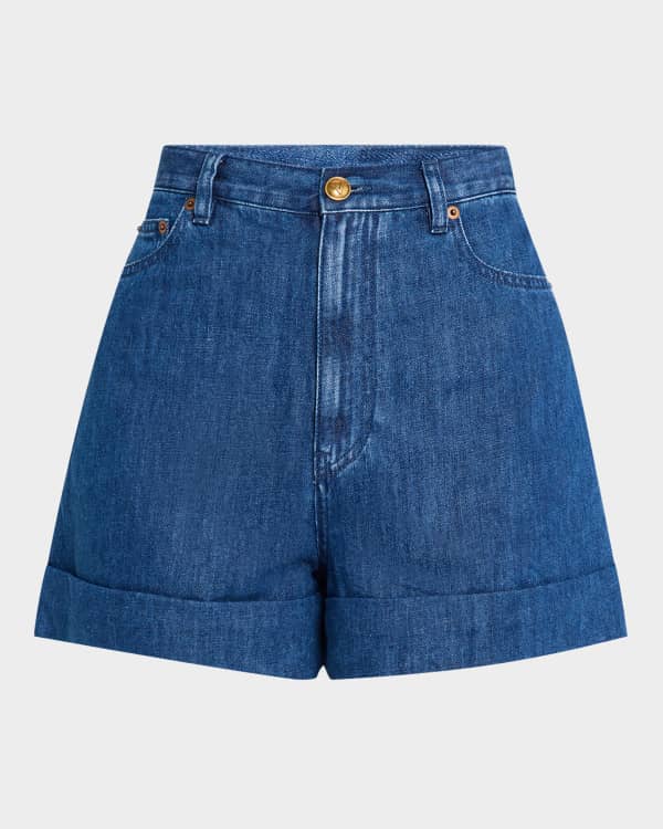 ショートパンツ VALENTINO Woman Short Blue 6B3DD18S94C 558 Lightweight Denim Shorts for Woman in Denim | Valentino US