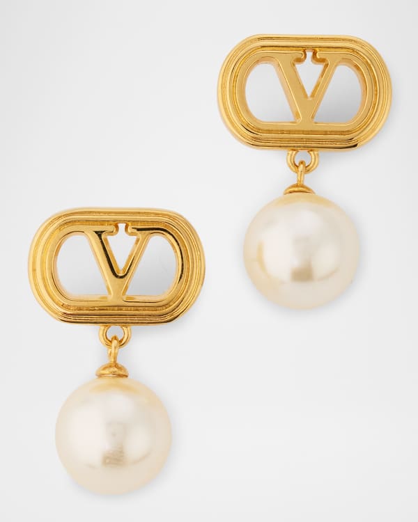 Valentino Garavani Rockstud Earrings, Gold | Neiman Marcus Valentino Garavani Rockstud Earrings, Gold | Neiman Marcus