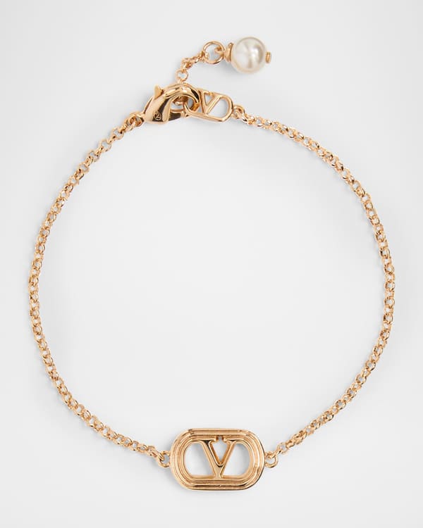 Valentino Garavani Rockstud Leather Bracelet | Neiman Marcus