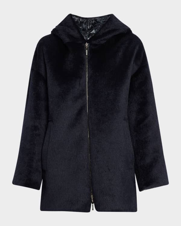 Max Mara Sequoia Oversized Wool-Mohair Coat | Neiman Marcus