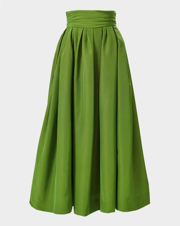 Brandon Maxwell Piper Floral Sequin Maxi Trumpet Skirt | Neiman Marcus