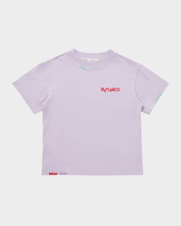  Girl's Seasonal Logo-Print T-Shirt, Size 4-12