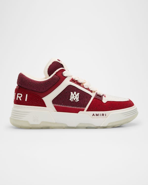 【SALE／60%OFF】 Amiri Men's MA-1 Crystalized Mesh Bicolor High-Top Sneakers トップス
