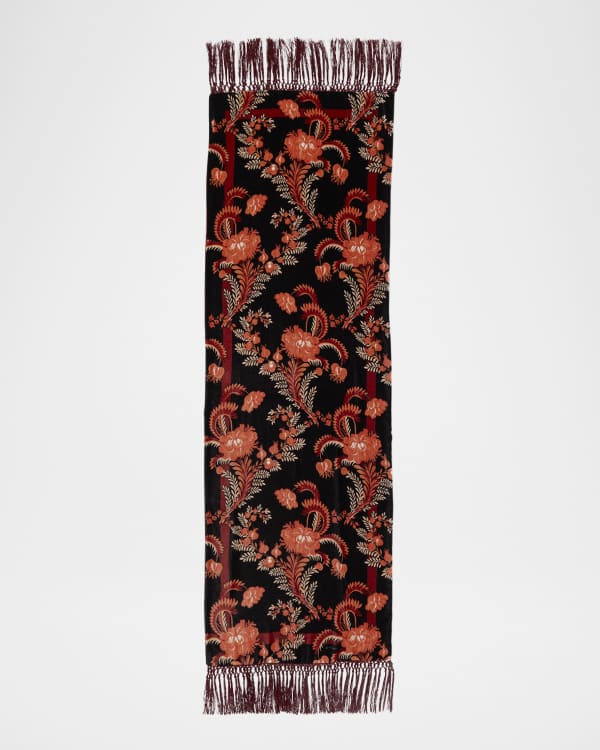 Etro Paisley Print Silk & Cashmere Scarf | Neiman Marcus