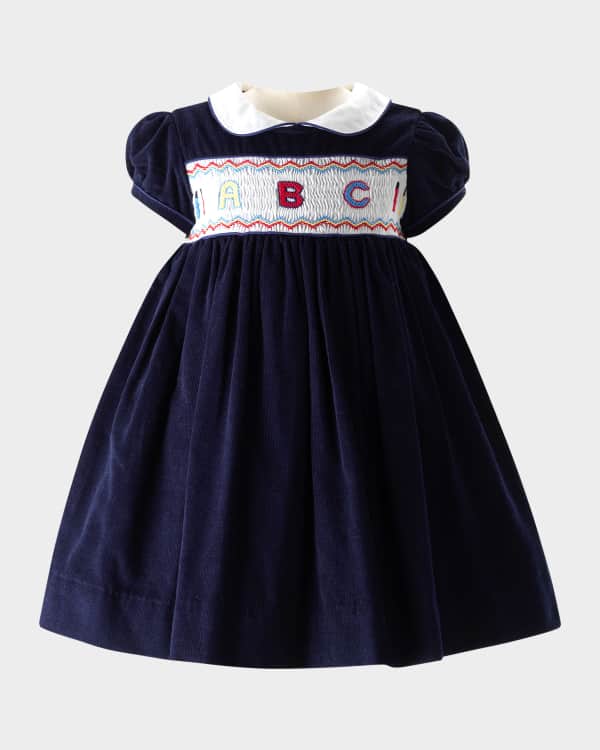 Rachel Riley Flowerette Smocked Dress & Bloomers
