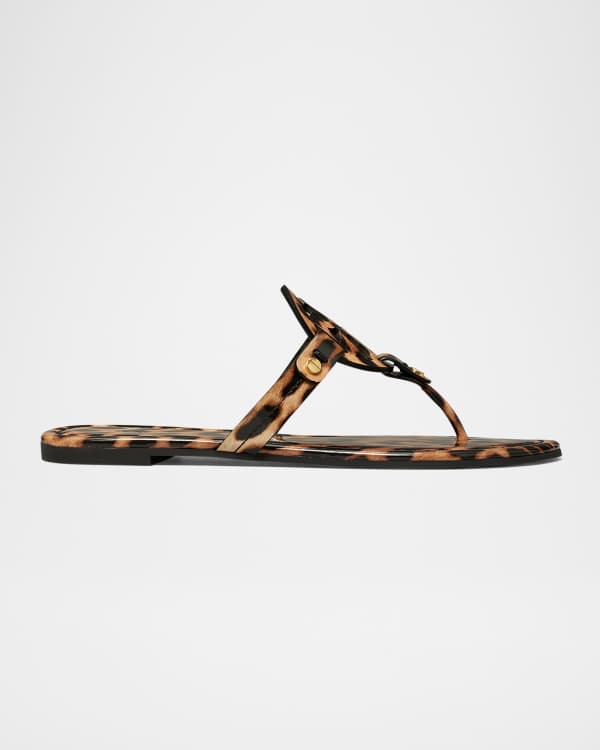 Tory burch women's miller leopard print thong sandals cheap