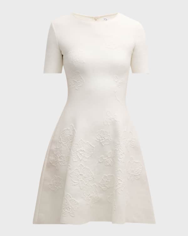 Loewe Long-Sleeve Cashmere Knit Mini Polo Dress | Neiman Marcus