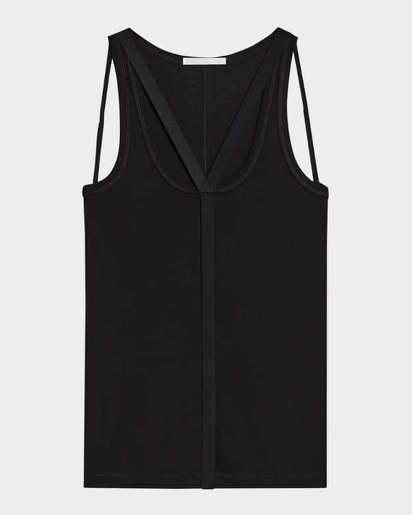 Helmut Lang Double-Layered Tank Top | Neiman Marcus