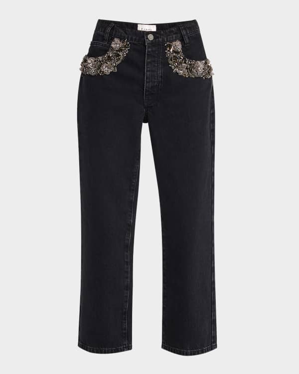 【TOTEME】Crop tapered denim pants/追跡可能/全国送料無料 Low taper denim faded black – TOTEME