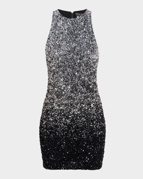 Alice Olivia Lindsey Sequined Mini Gown Neiman Marcus