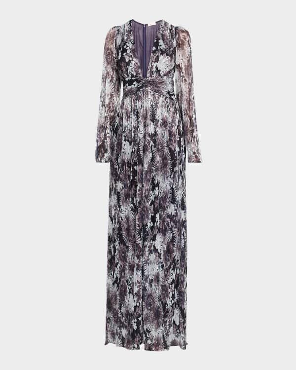Basix floral embroidered gown hot sale