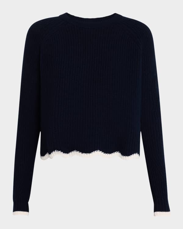 Lisa Todd Crewneck Color Pop Cashmere Sweater Neiman Marcus
